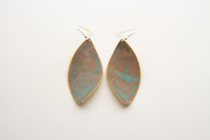 Orecchini Foglia Ottone