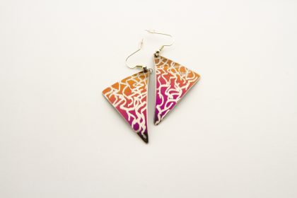 Orecchini Triangle Viola