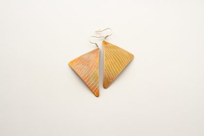 Orecchini  Triangle Rame 2
